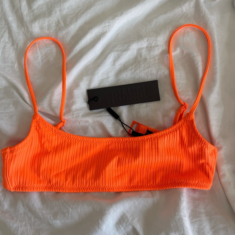 Triangl Neon Orange Bikini Top